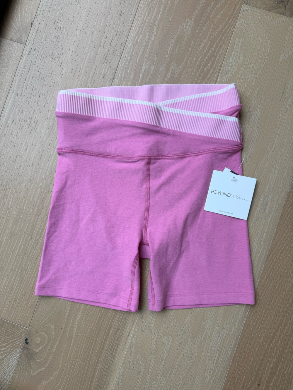 NEW Beyond Yoga Pink Athletic Shorts